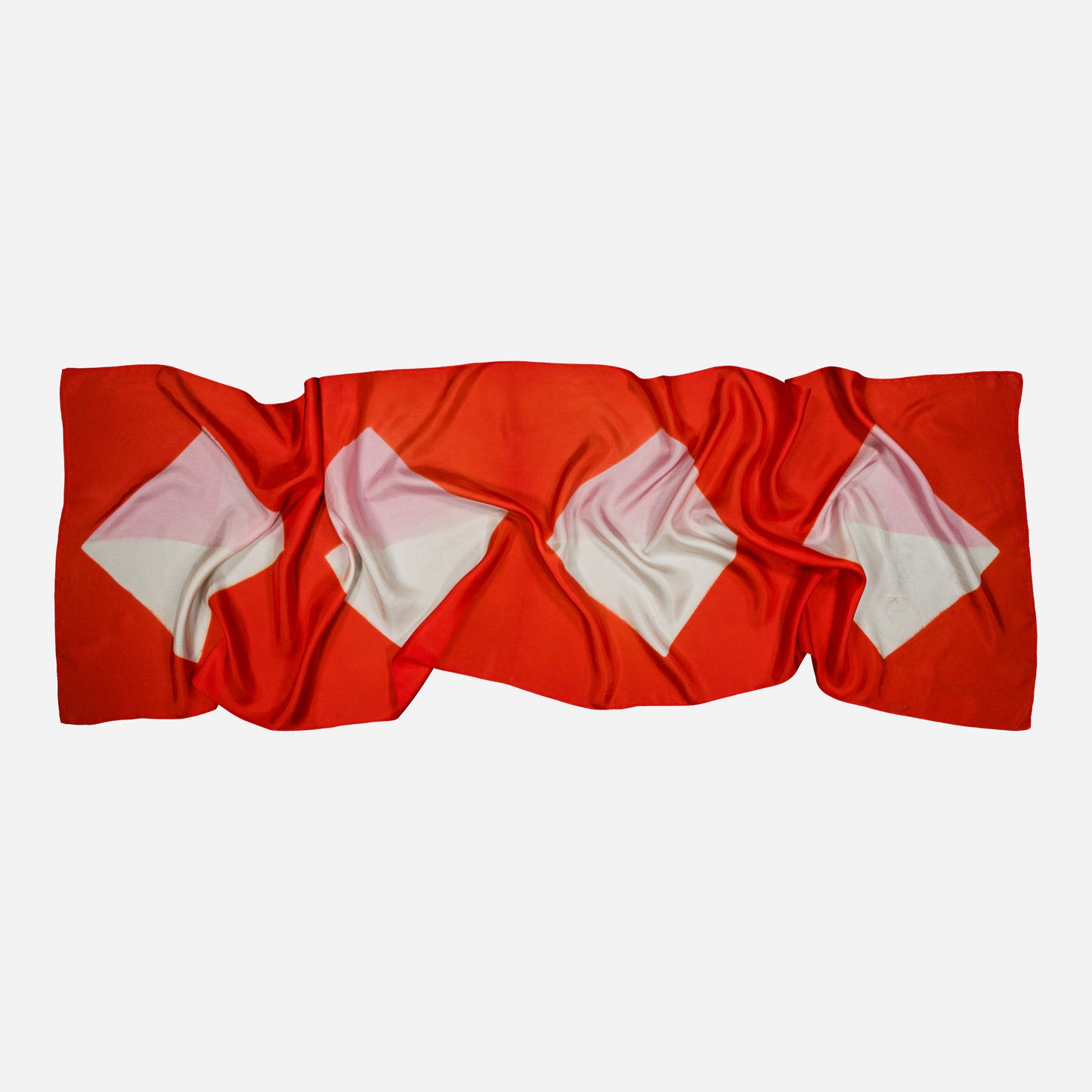 Origami - Silk Stole PINK 216 & CORAL 131