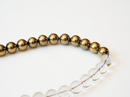 BICOLORE - Collier de perles Hématite