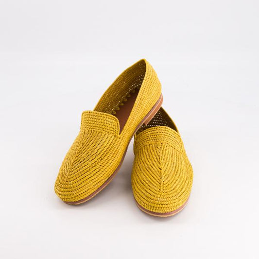 MOCASSINS EN RAPHIA