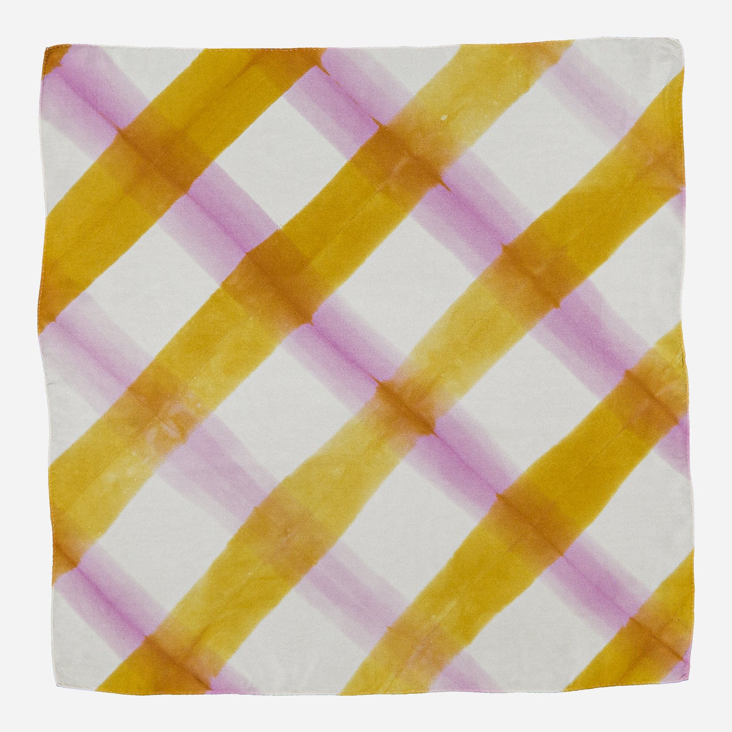 PIQUE-NIQUE - Silk bandana ANIS 223 & LILAC 37