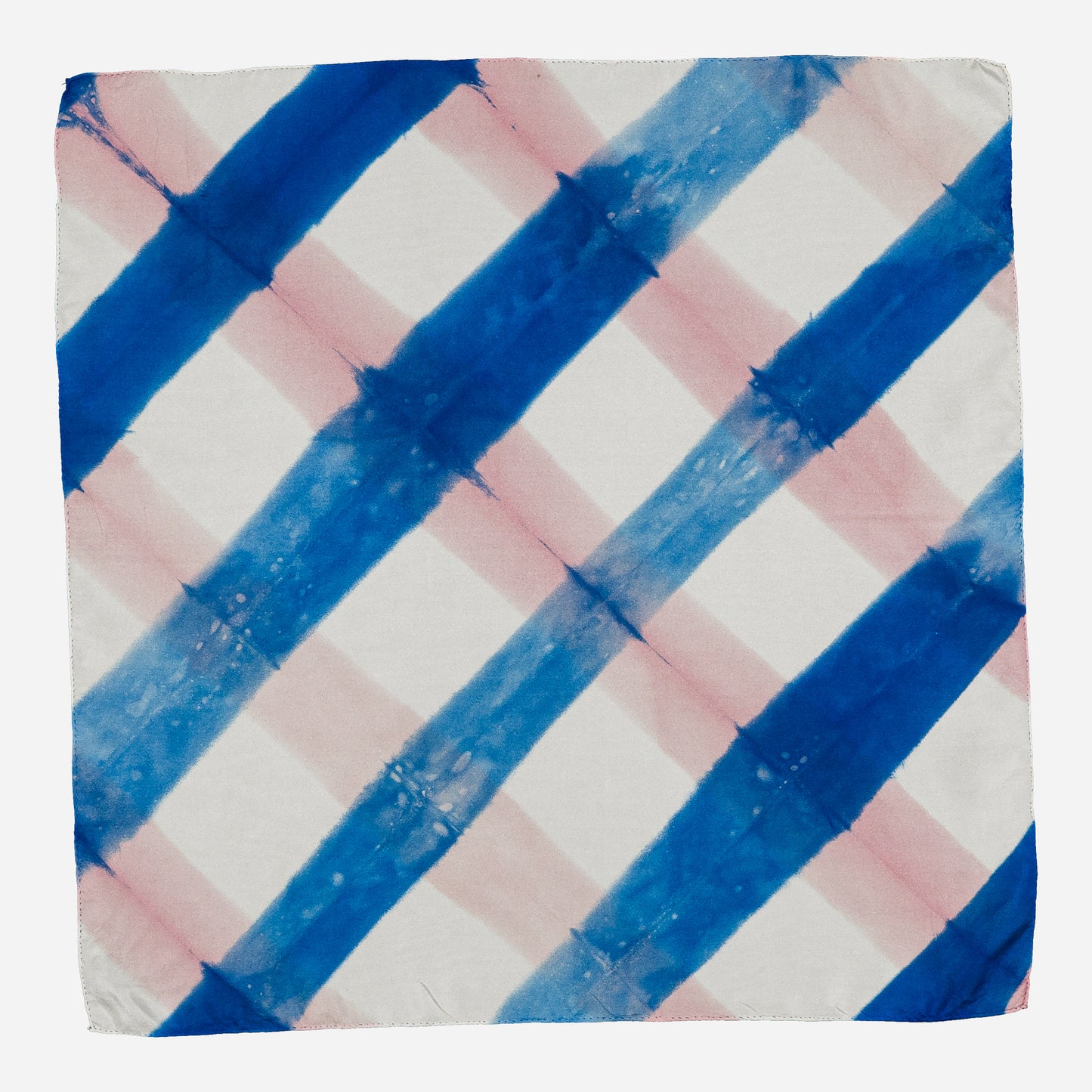 PIQUE-NIQUE - Silk bandana BLUE 89 & PINK 216