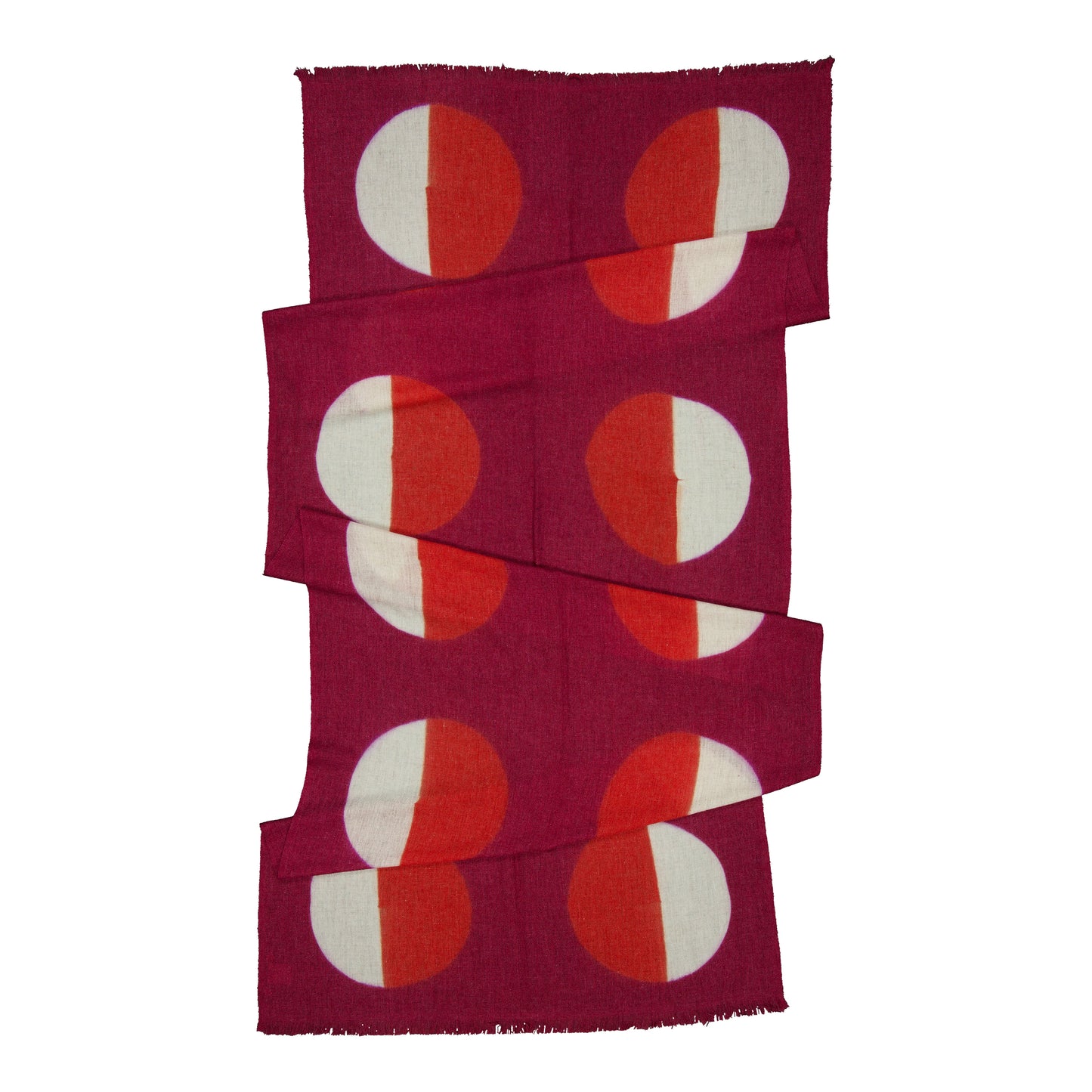 PARADE - MERINO SCARF CASSIS & RED