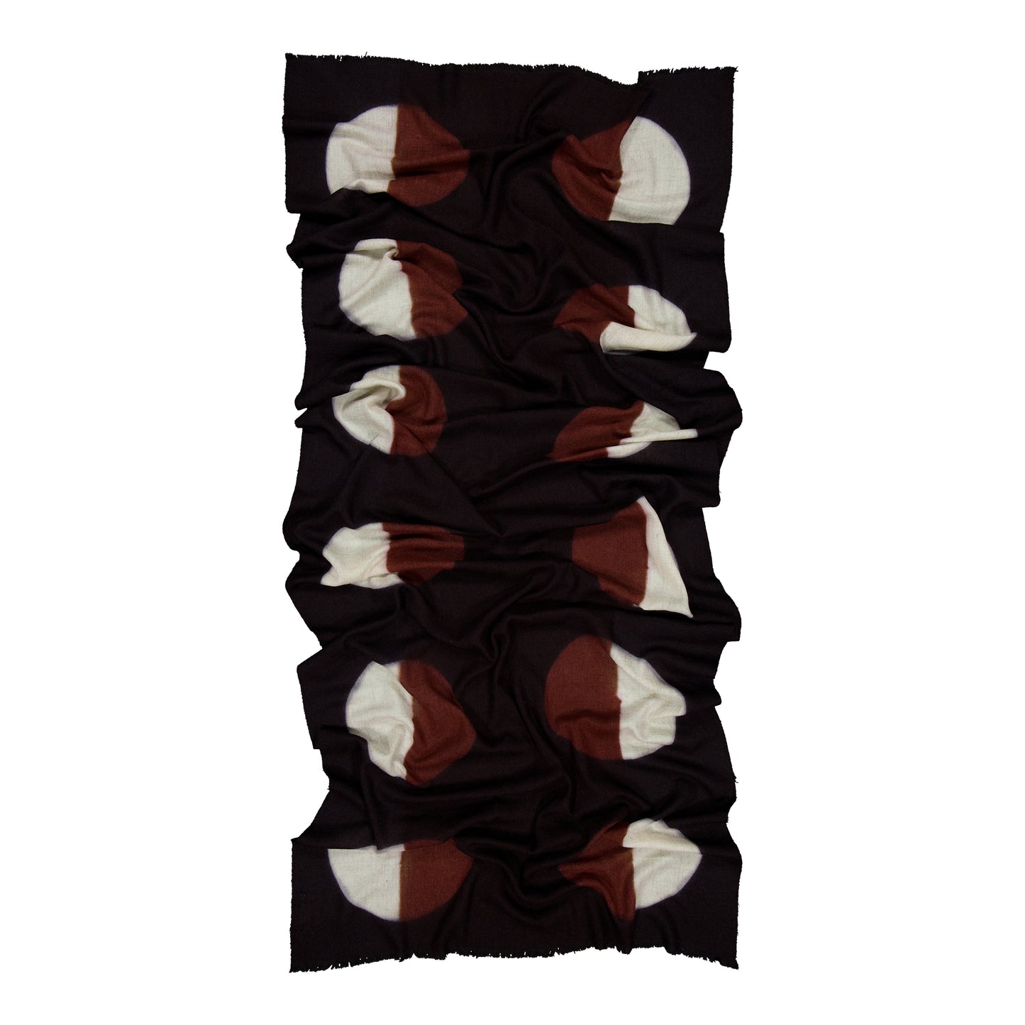 PARADE - MERINO SCARF BLACK & COGNAC