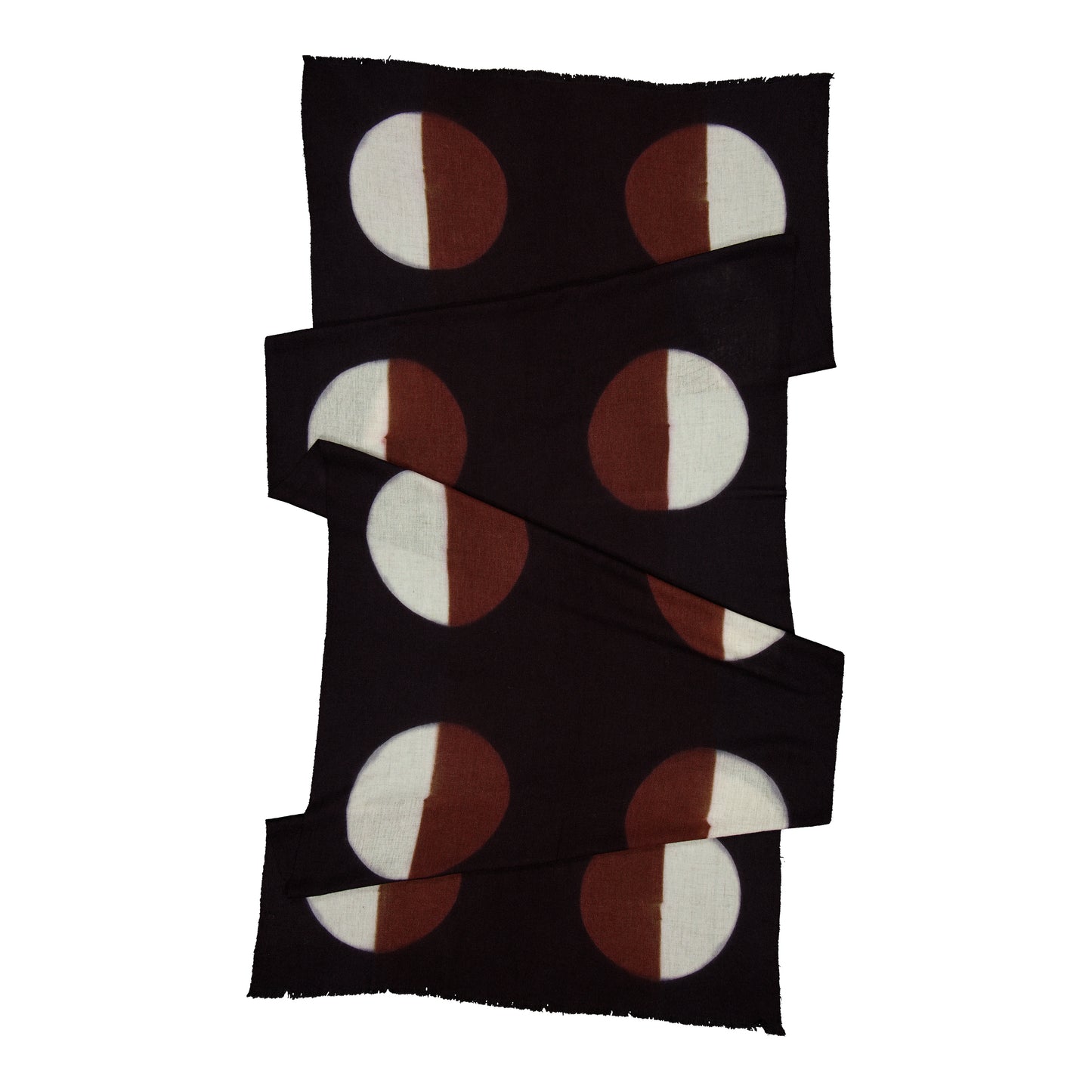 PARADE - MERINO SCARF BLACK & COGNAC