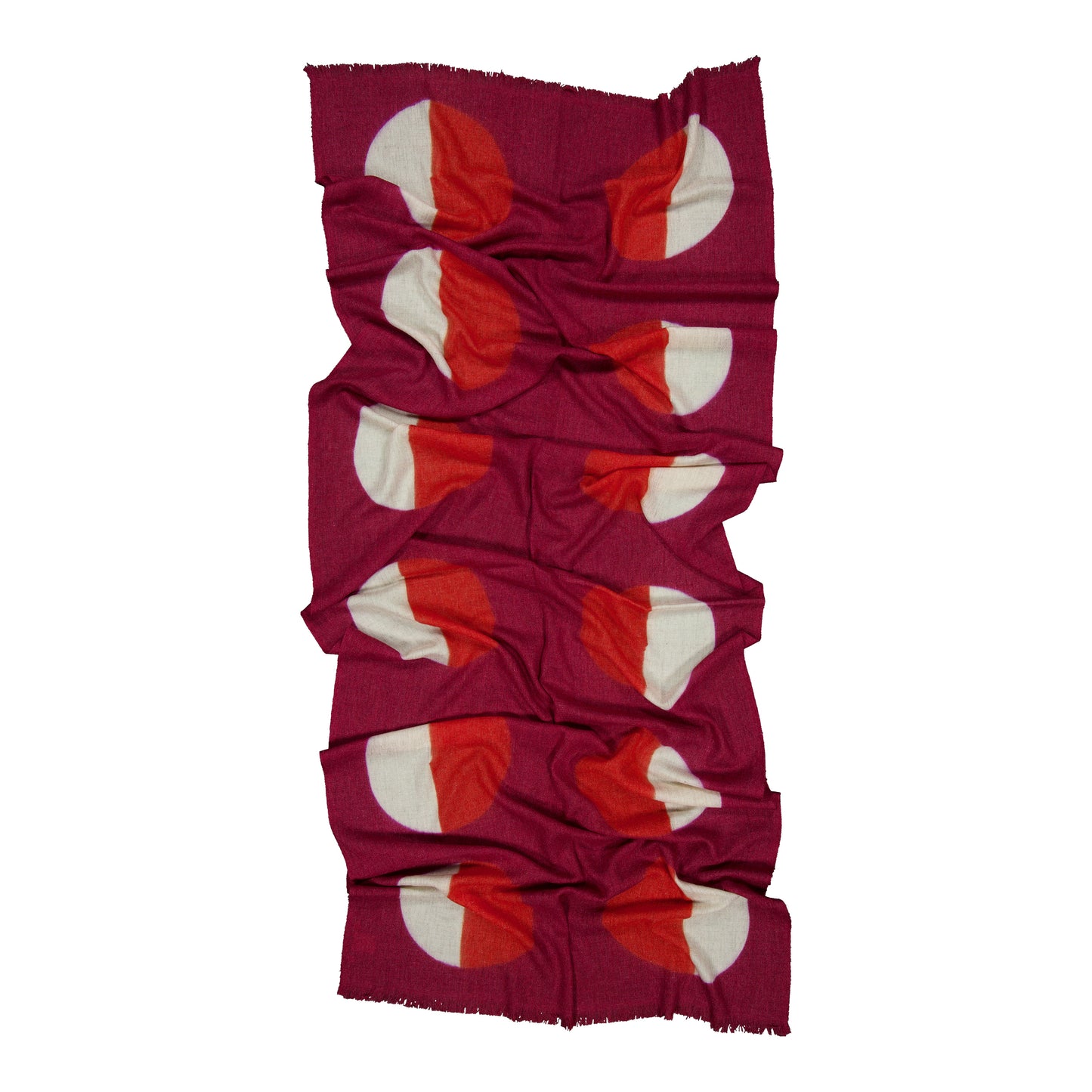 PARADE - MERINO SCARF CASSIS & RED