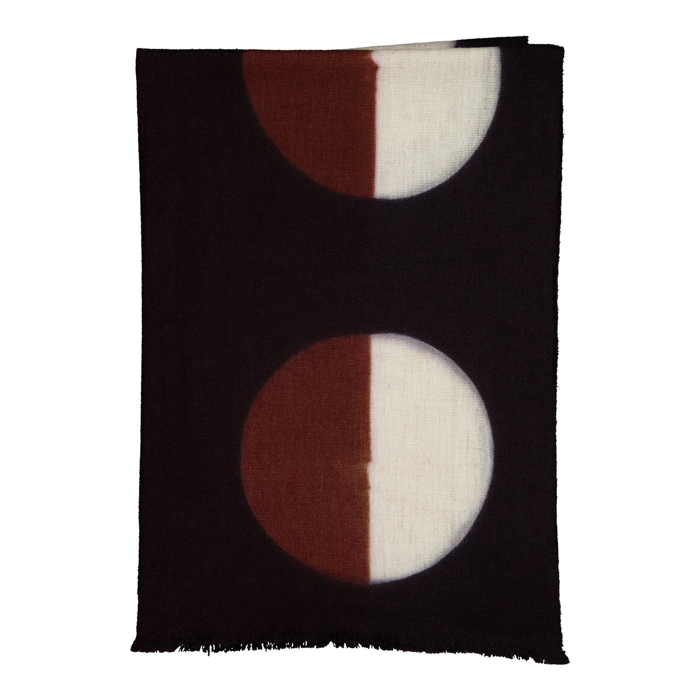 PARADE - MERINO SCARF BLACK & COGNAC