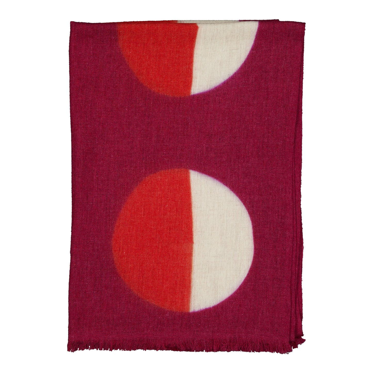 PARADE - MERINO SCARF CASSIS & RED