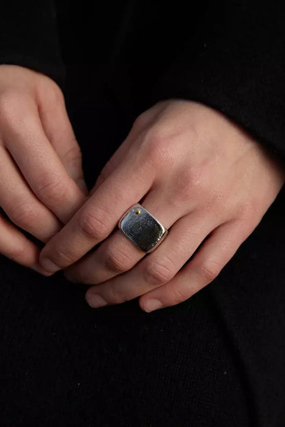 GOLD CUBE ENFOLD RING MIX -  ABOAB