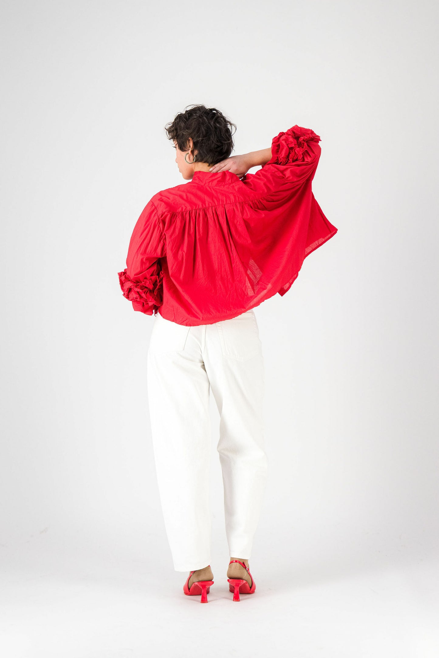Chemise manches Fleurs - TAKEBAYASHI MUSEUM ROUGE