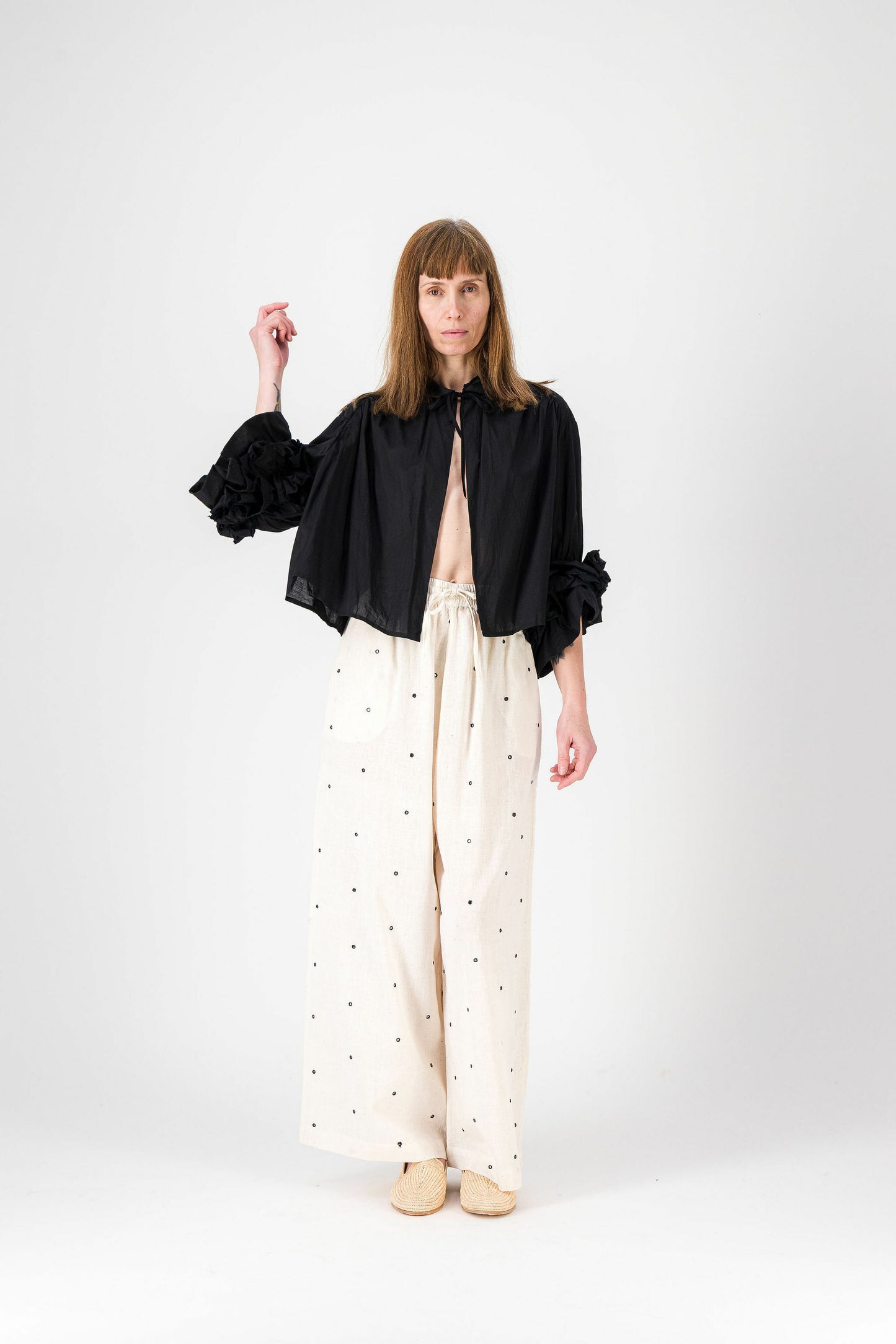 Chemise manches Fleurs - TAKEBAYASHI MUSEUM NOIR