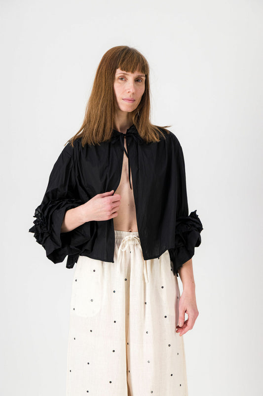 Chemise manches Fleurs - TAKEBAYASHI MUSEUM NOIR