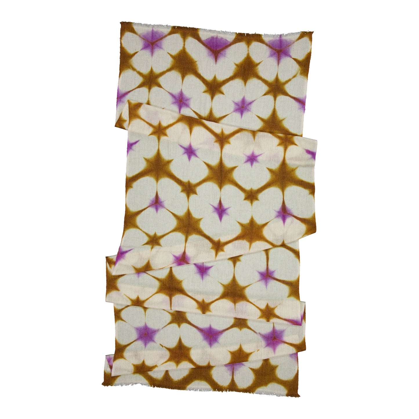 BELISS - MERINO SCARF LILAC & GOLD