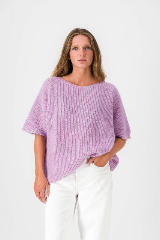 BLIZZARD - MOHAIR TOP LILAC
