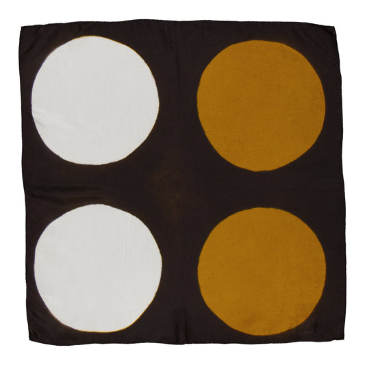 PILE - SILK BANDANA BLACK & GOLD