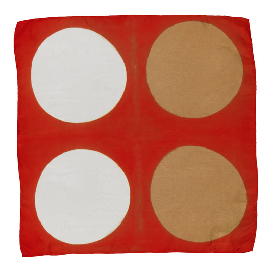 PILE - SILK BANDANA RED & KRAFT
