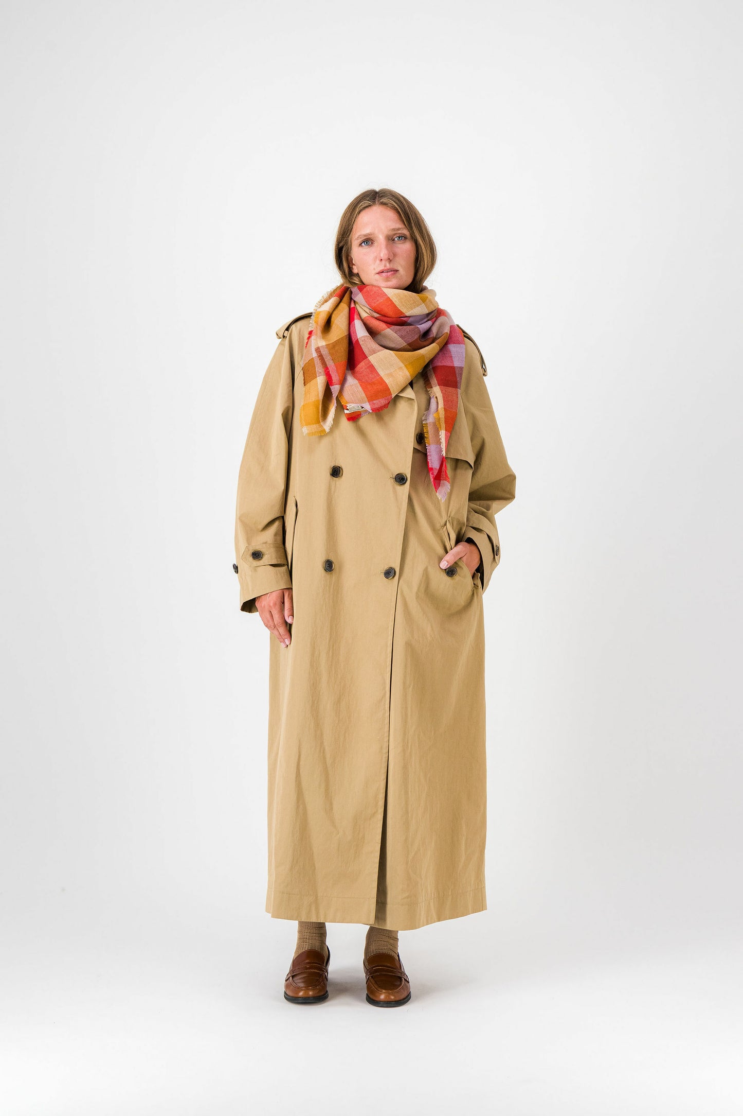 FELICITE MULTICOLOUR LILAC - Carré en cachemire