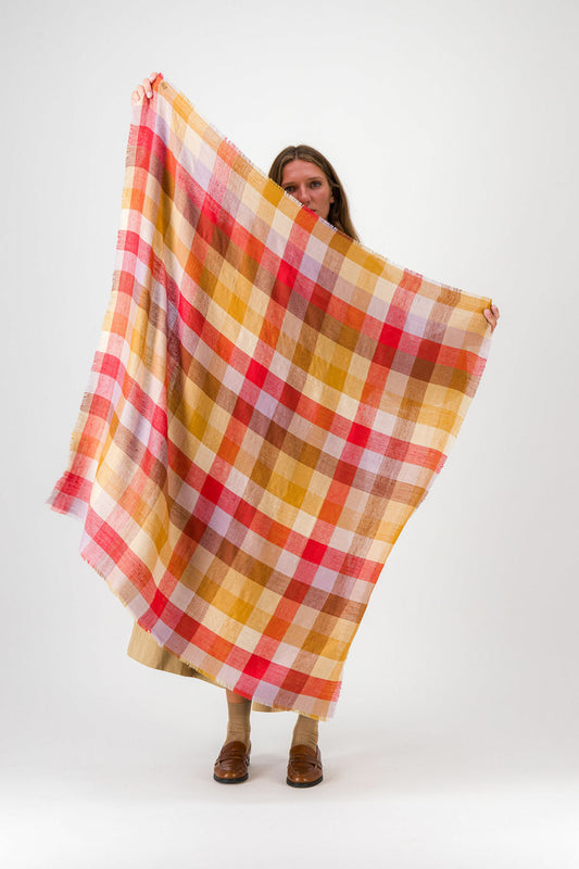 FELICITE MULTICOLOUR LILAC - Carré en cachemire