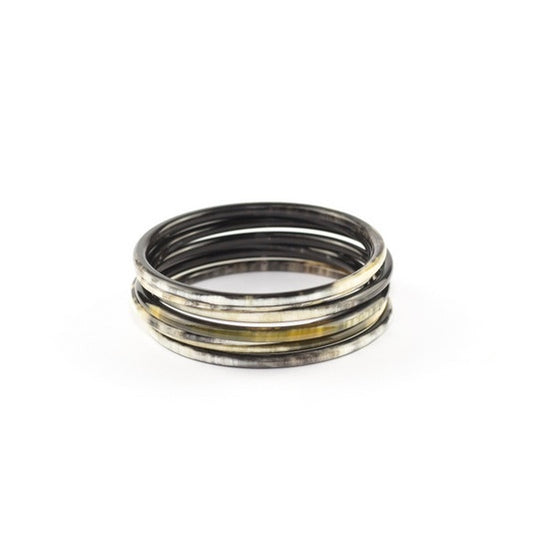 BRACELETS SEMAINIER CORNE NOIRE MARBRÉE