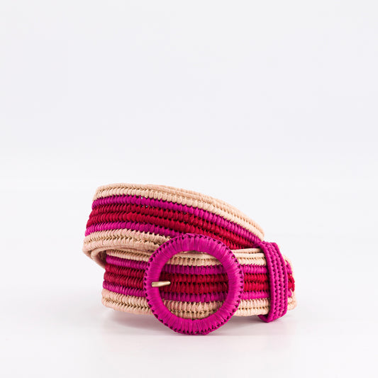 CADENCE - Raphia belt