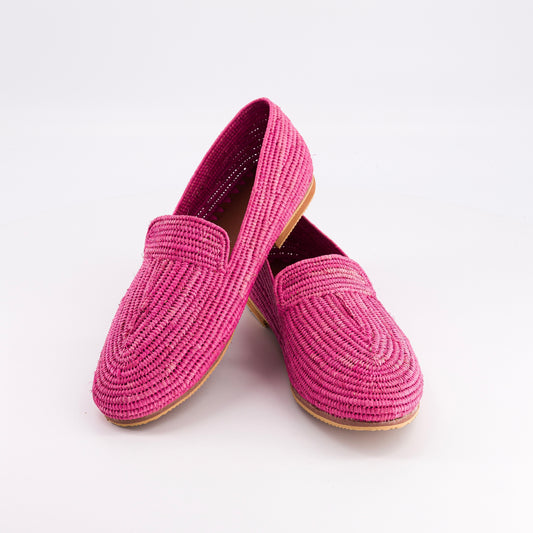 MOCASSINS EN RAPHIA