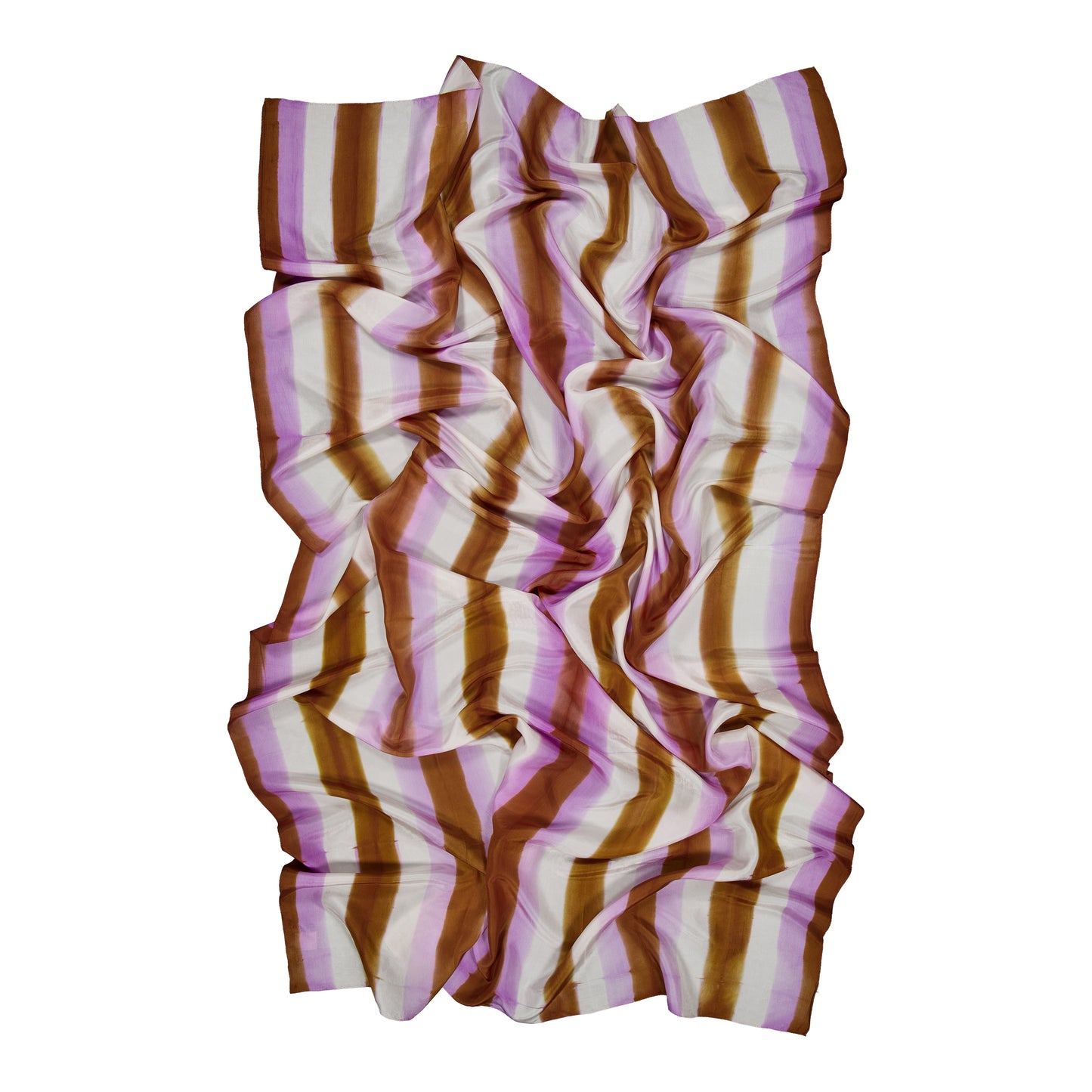 FREQUENCE - SILK SCARF LILAC & GOLD