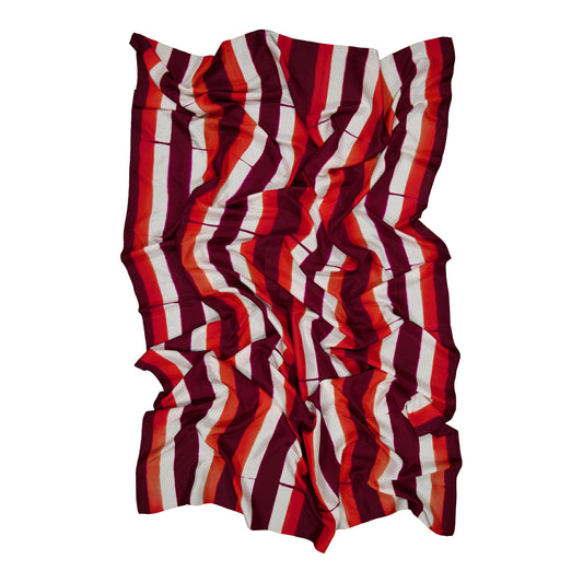 FREQUENCE - SILK SCARF CHILLY & GARNET