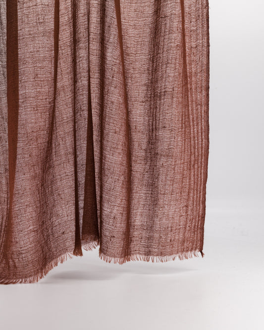 HOPE - cashmere stole Brown