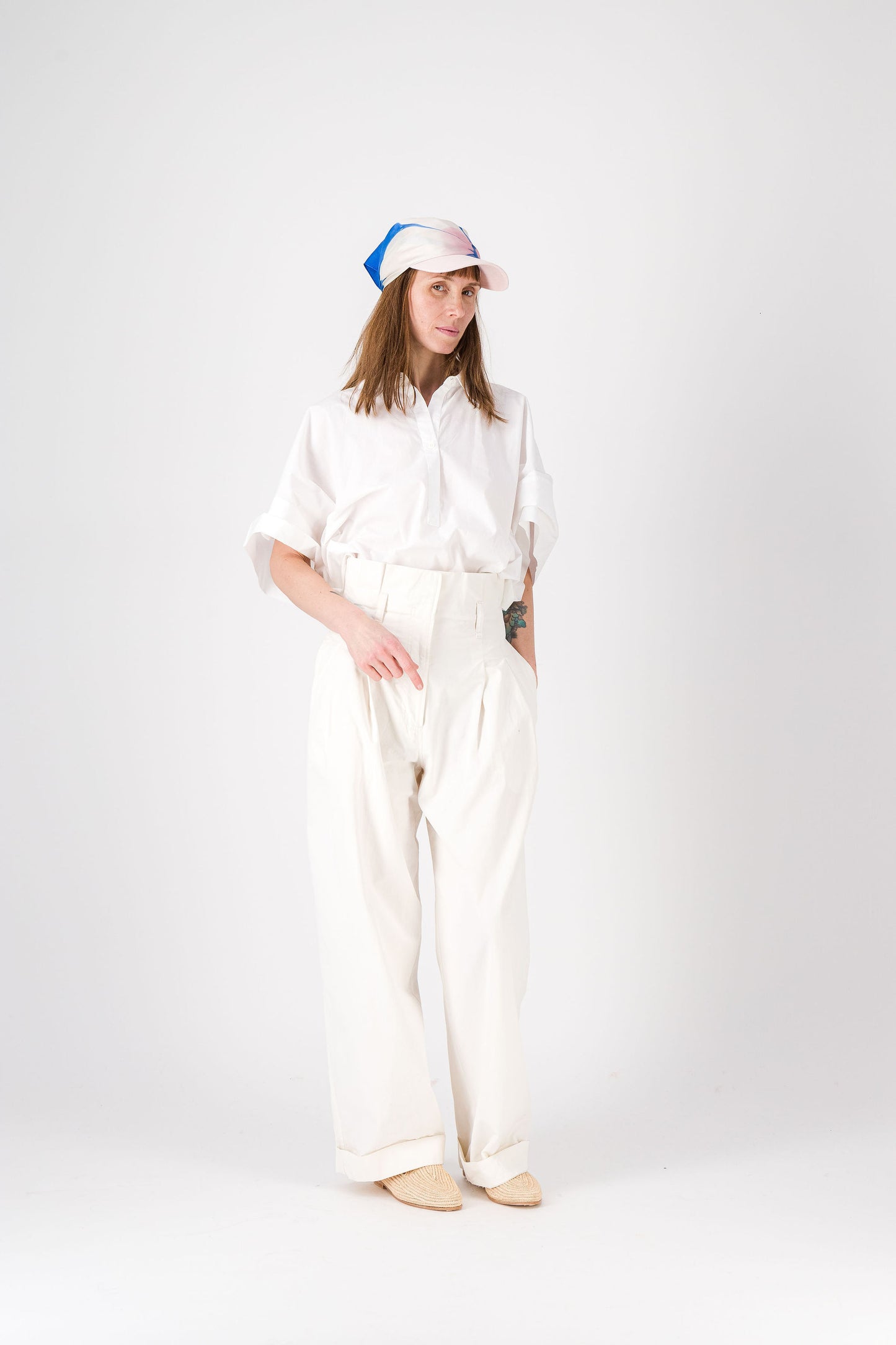 MARGUERITE - Silk Bandana BLUE 89 & PINK 216