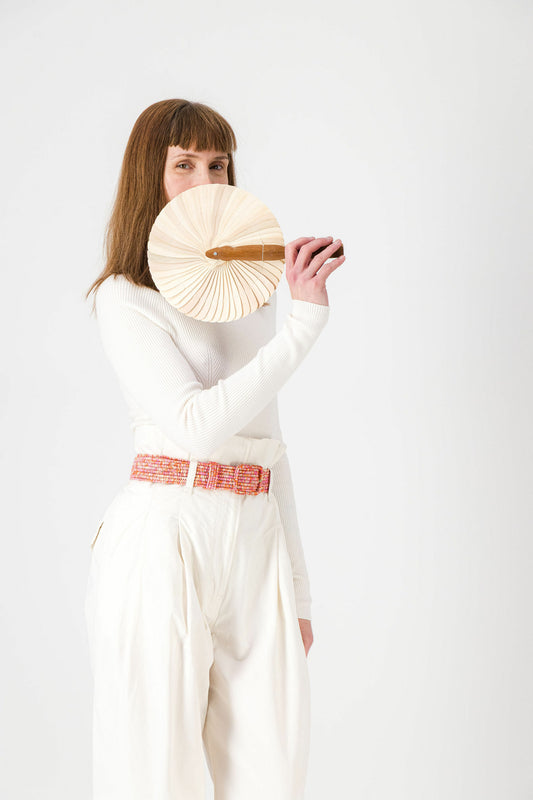 ÉVENTAIL EN PALME NATURAL