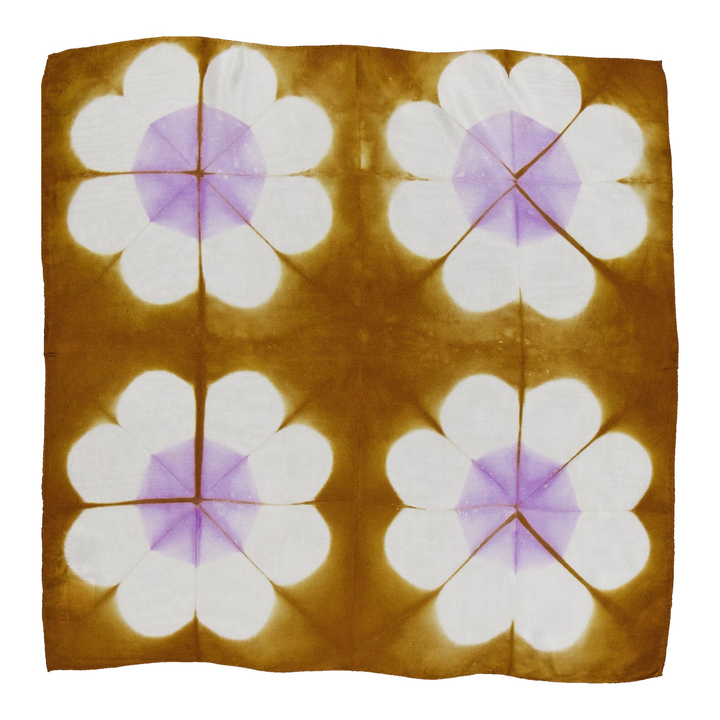 NAIVE - SILK BANDANA LILAC & CURRY