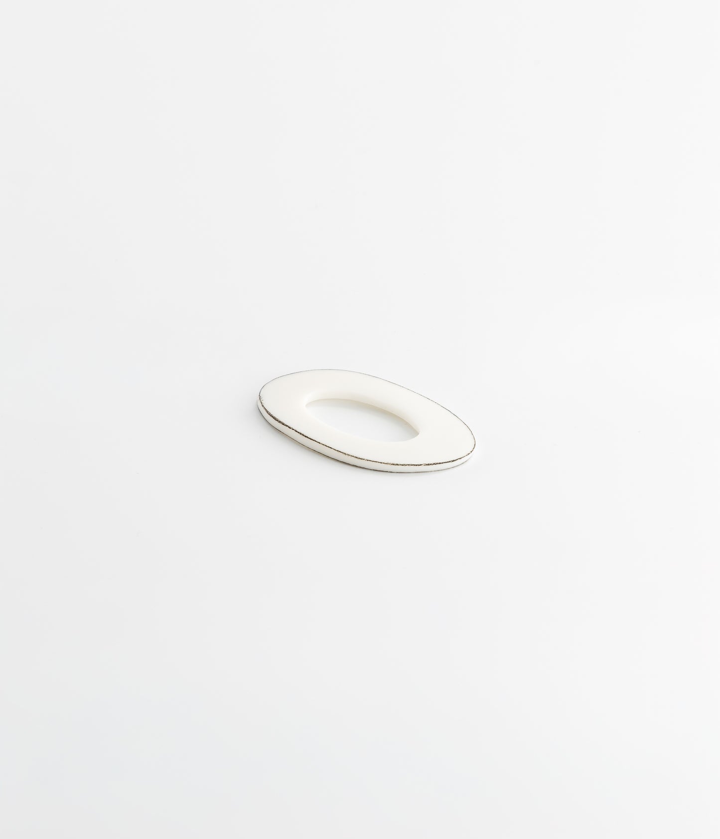 OVALE - Anneau de foulard WHITE