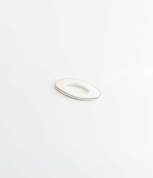 OVALE - Anneau de foulard WHITE