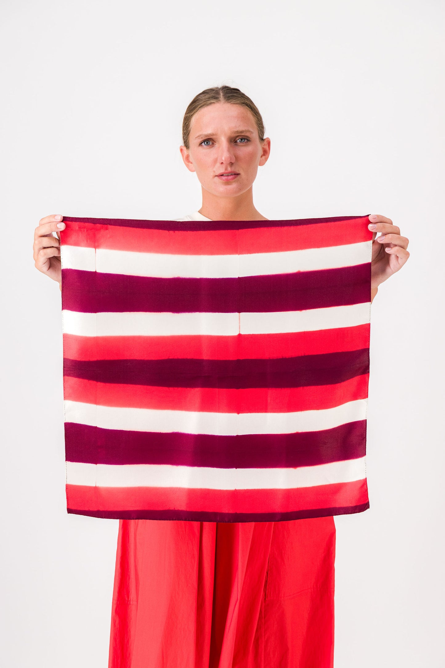 PETITE FRÉQUENCE - SILK BANDANA GARNET & CHILLY