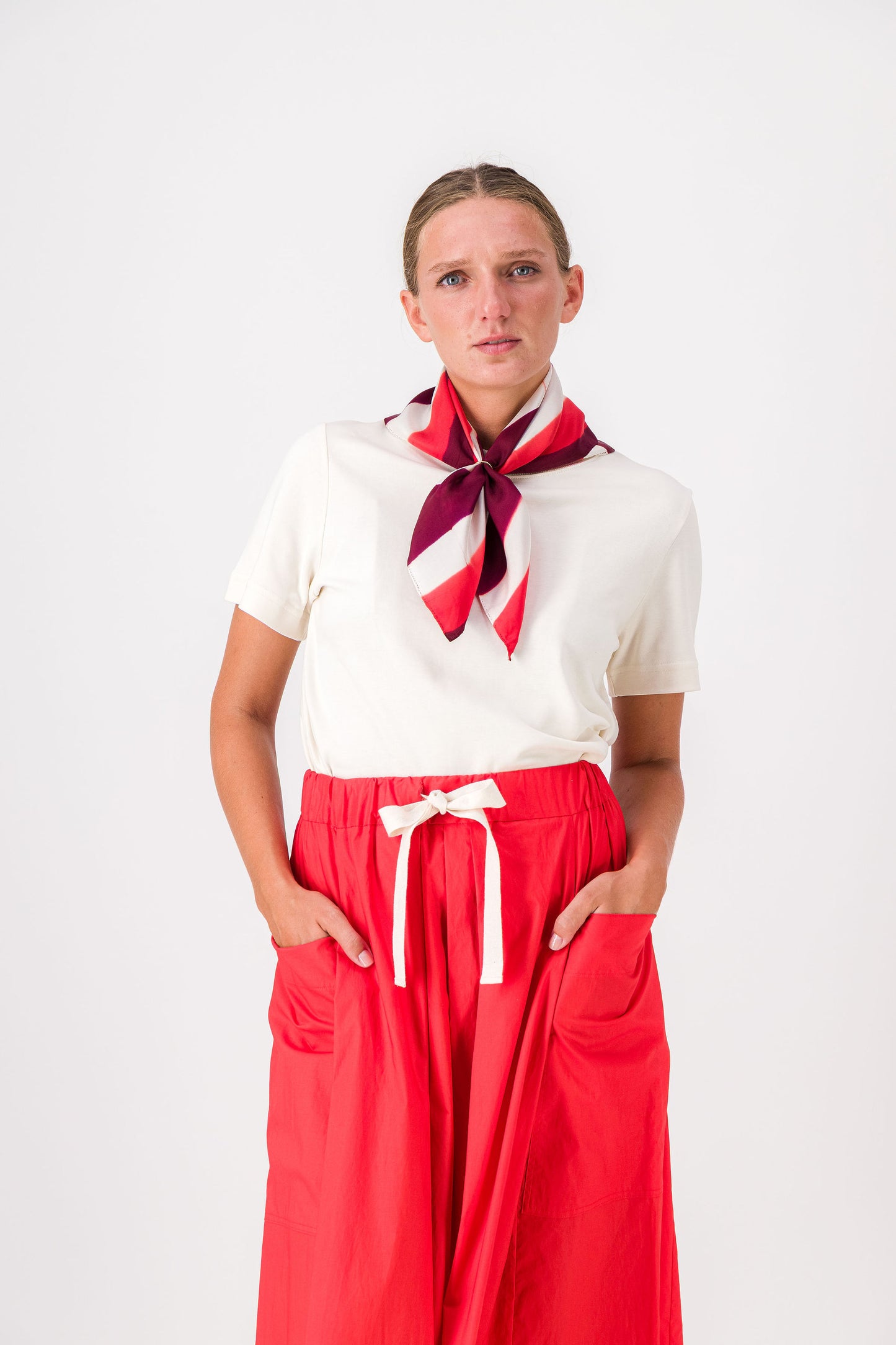 PETITE FRÉQUENCE - SILK BANDANA GARNET & CHILLY