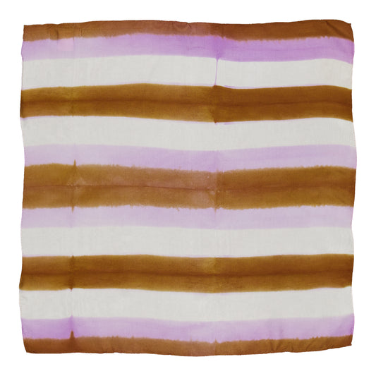 PETITE FRÉQUENCE - SILK BANDANA LILAC & GOLD