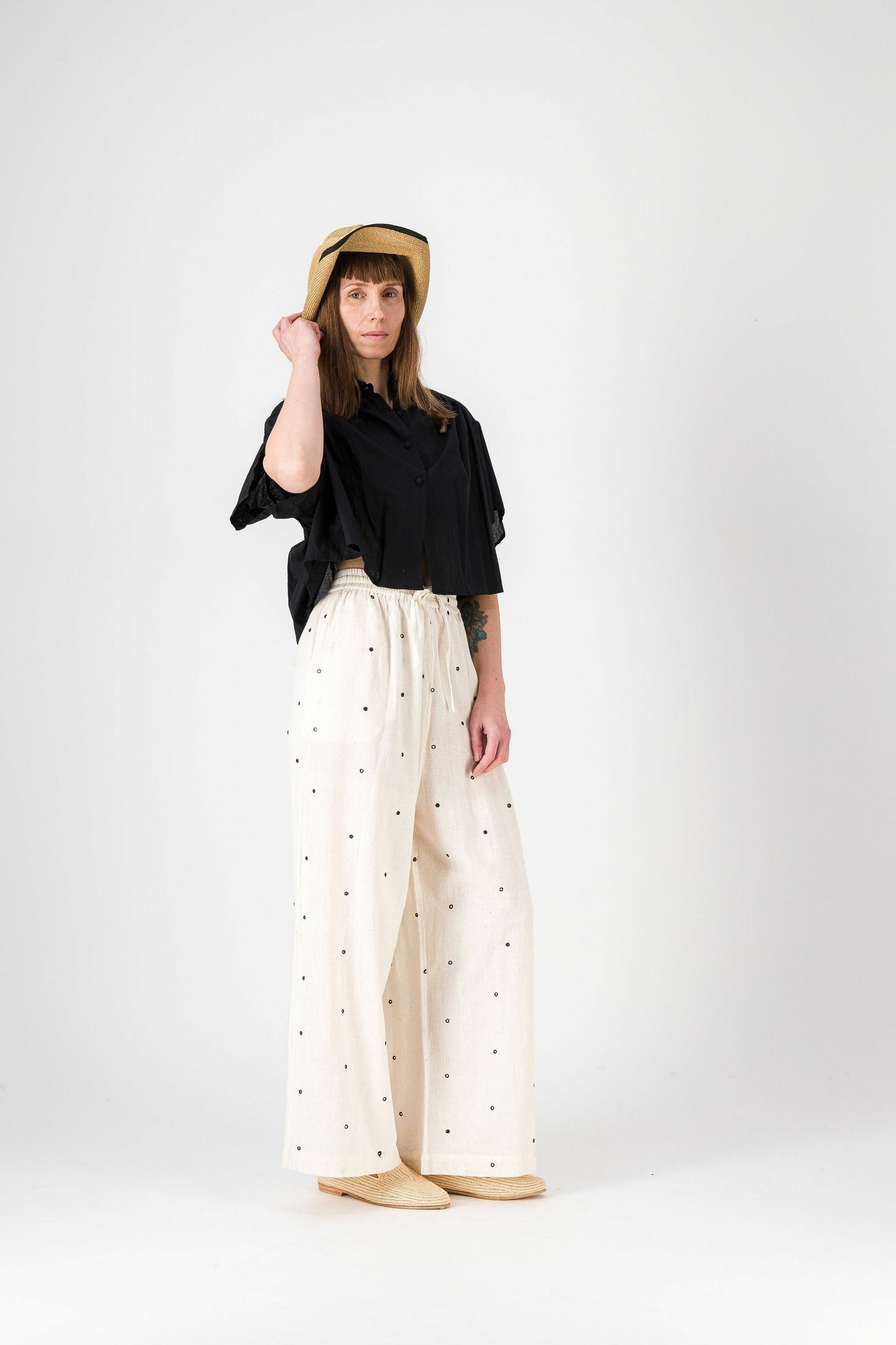 Pantalon - Reflet écru