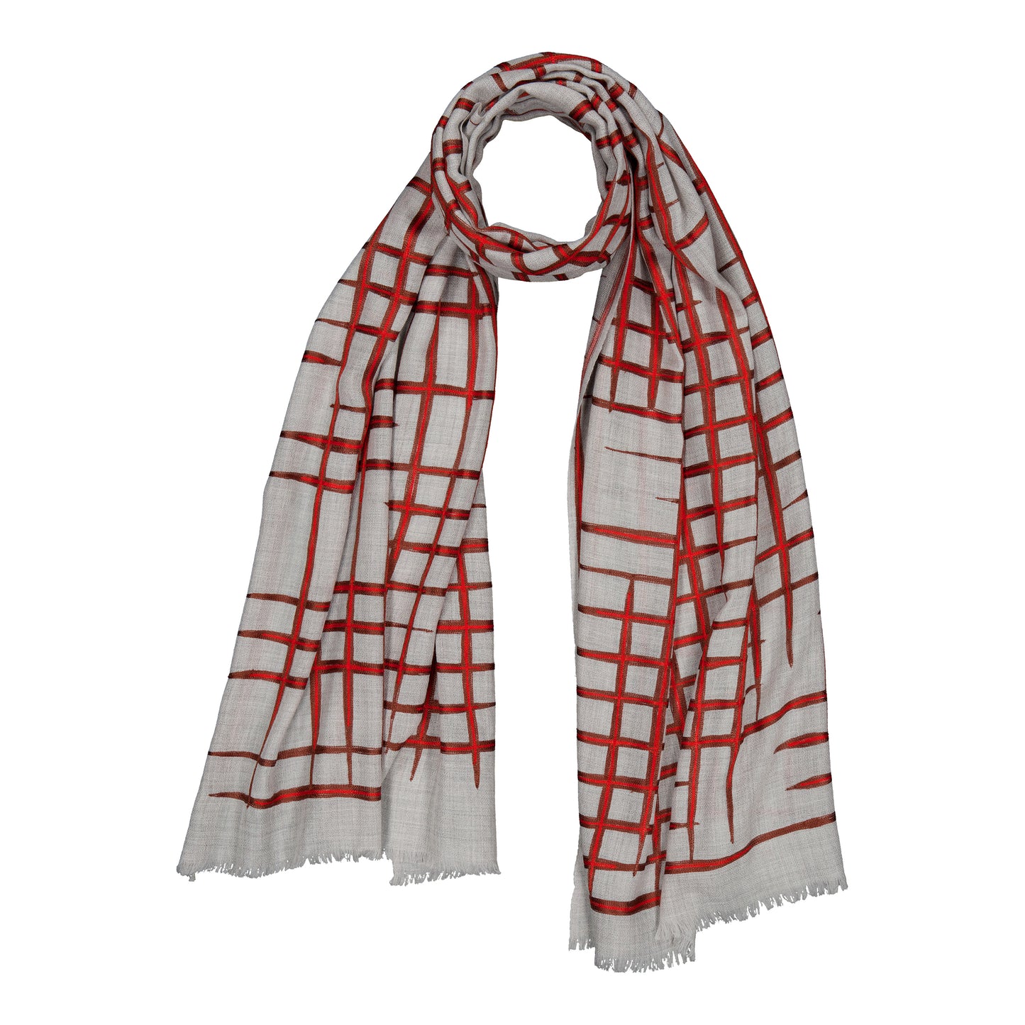 REPRISE - MERINO SCARF RED