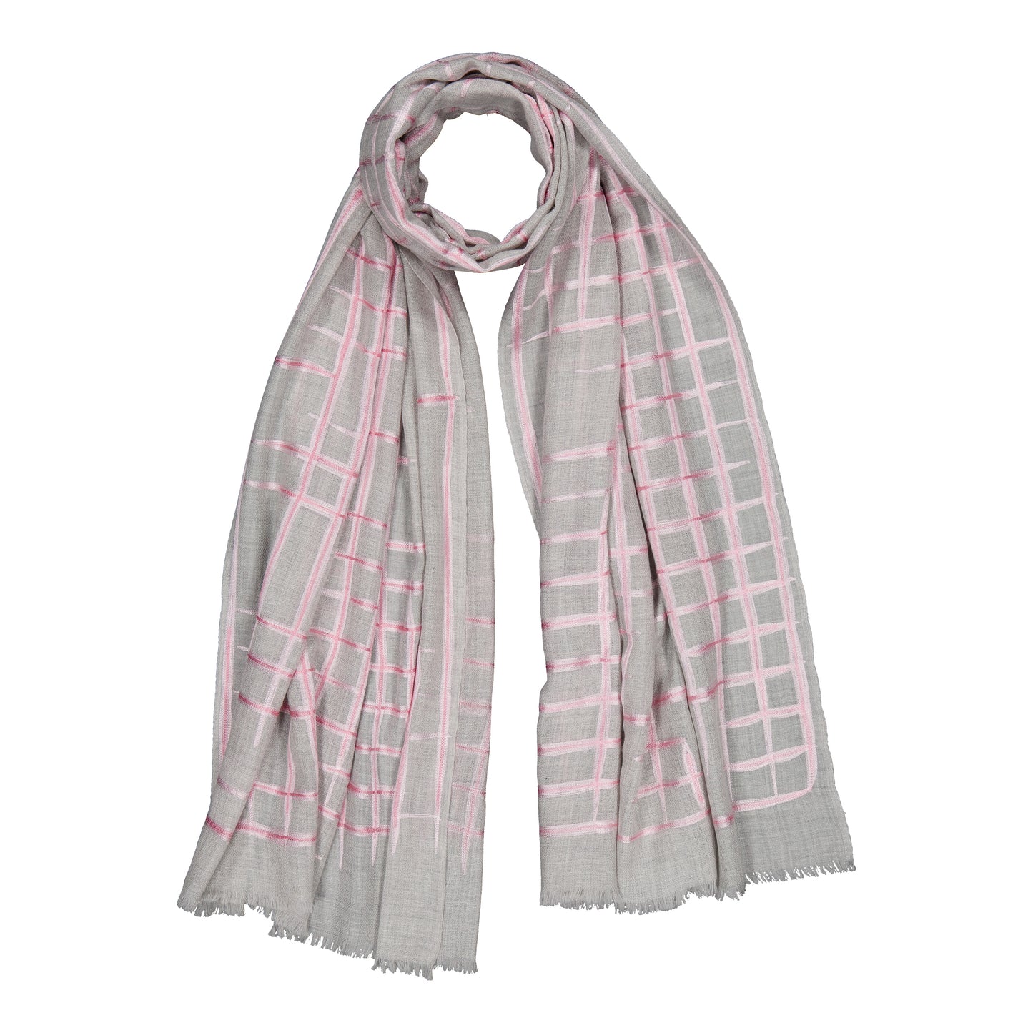 REPRISE - MERINO SCARF PINK
