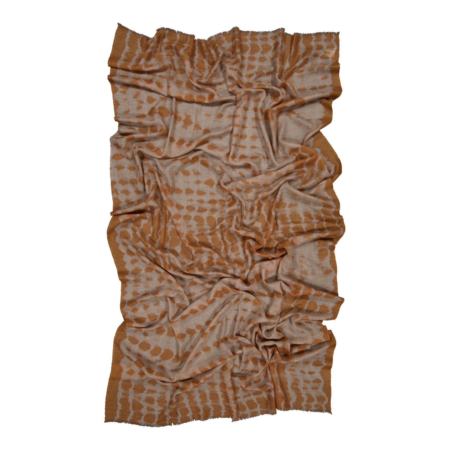 RIVE - shibori cashmere shawl POUDRE