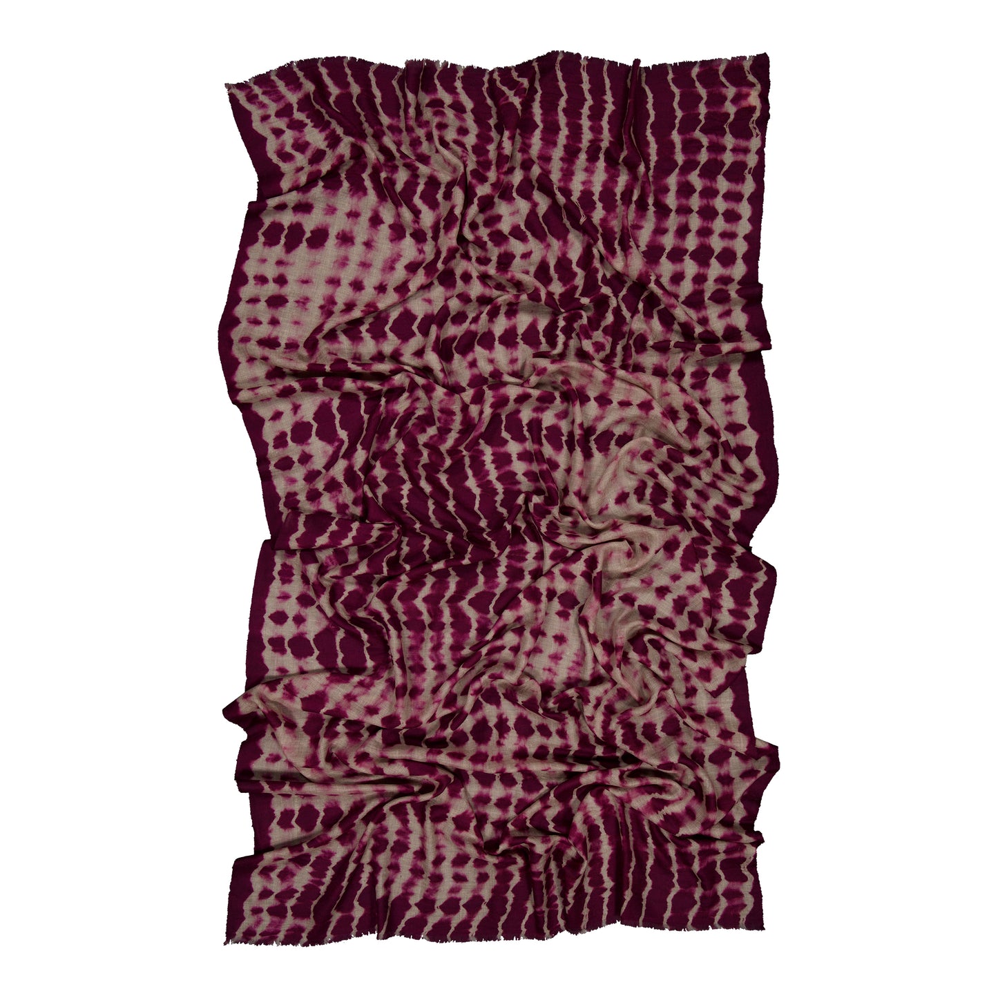 RIVE - shibori cashmere shawl CASSIS