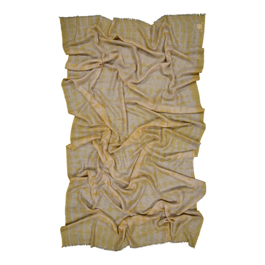 RIVE - shibori cashmere shawl KRAFT