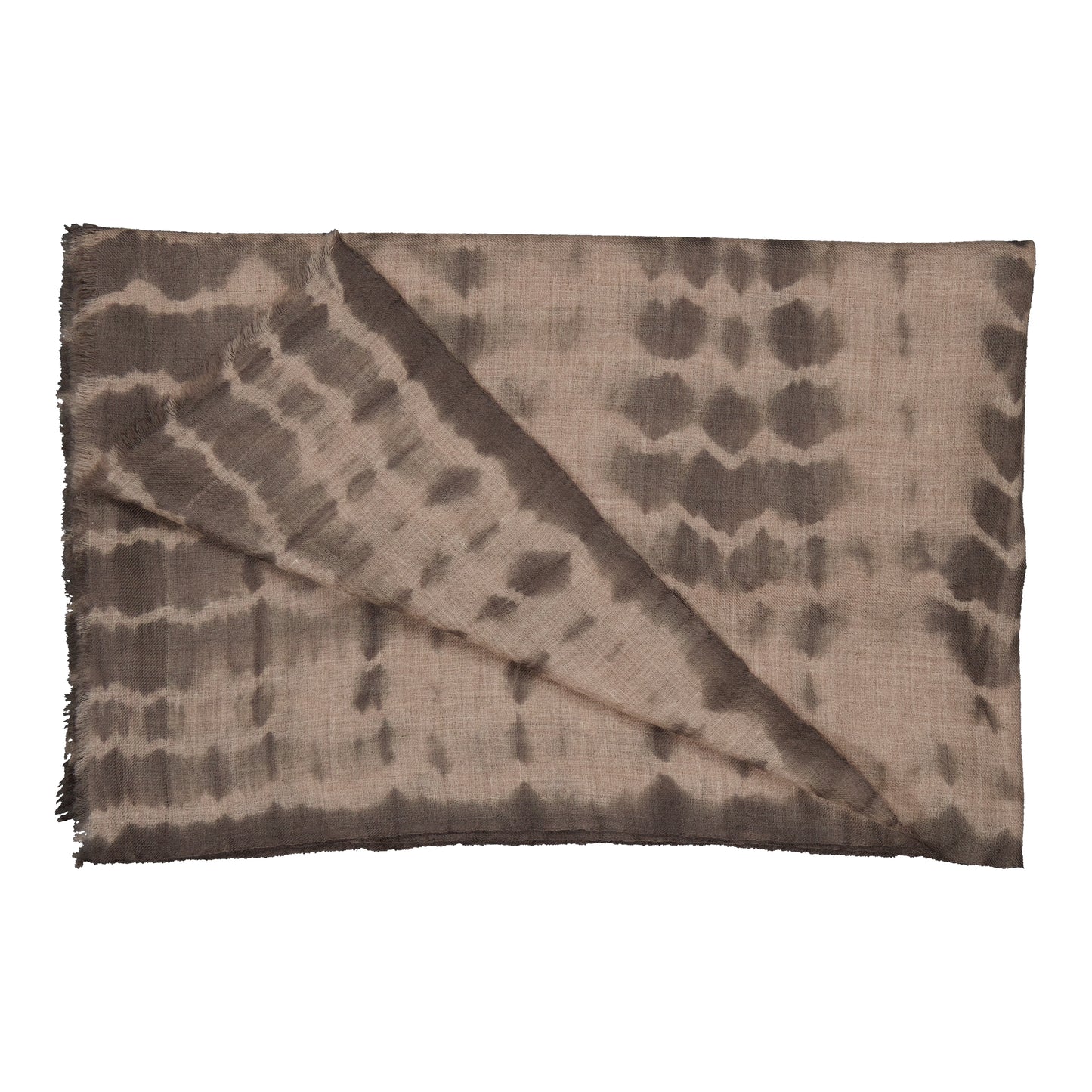 RIVE - shibori cashmere shawl GREY