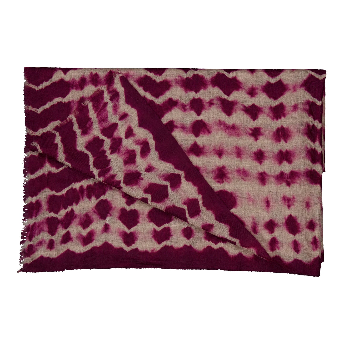 RIVE - shibori cashmere shawl CASSIS