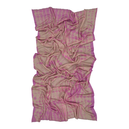 RIVE - shibori cashmere shawl LILAC