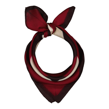 SIGNE - a silk bandana GARNET & BLACK