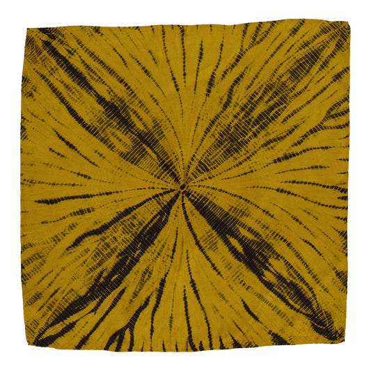 SILLAGE - SILK BANDANA BLACK & GOLD