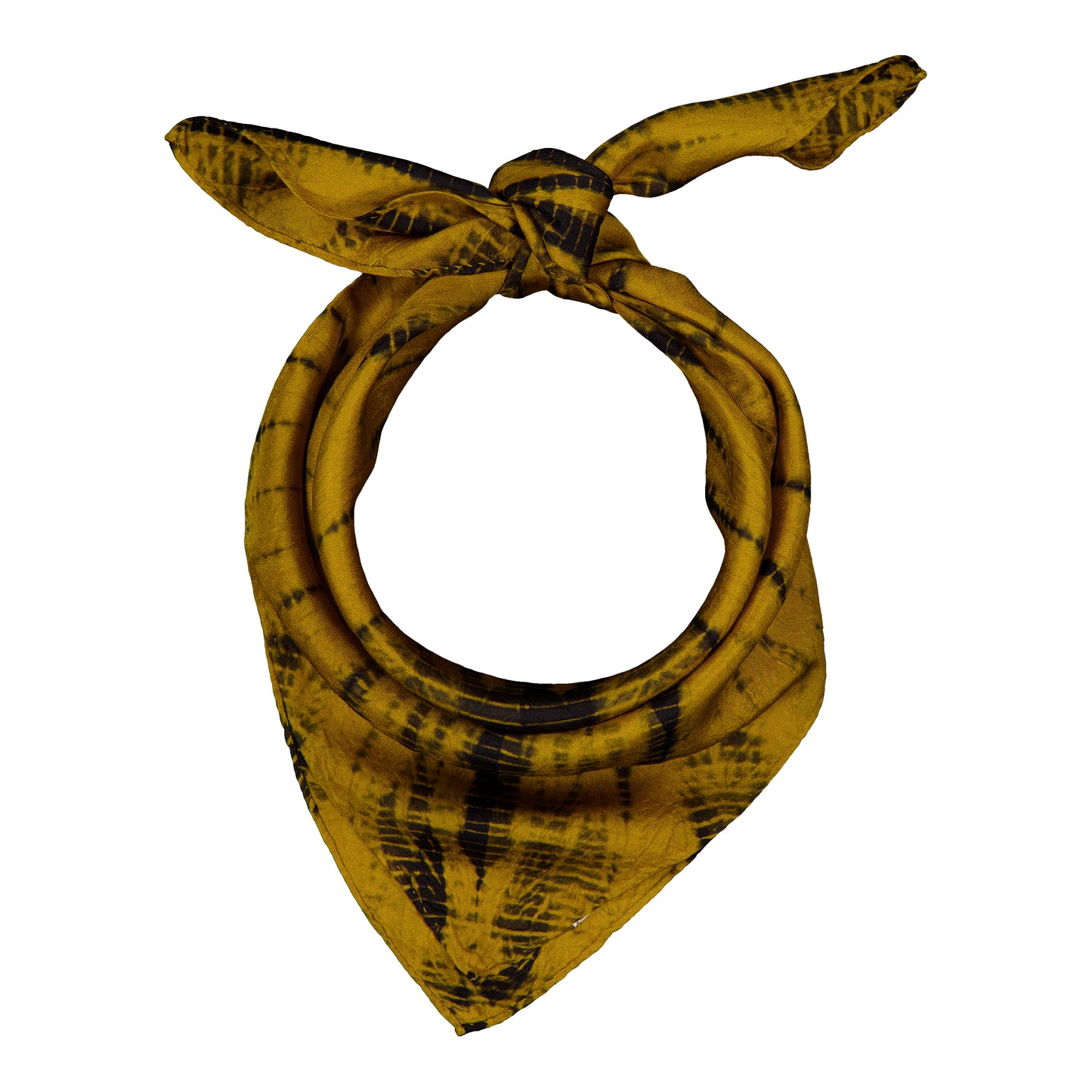SILLAGE - SILK BANDANA BLACK & GOLD
