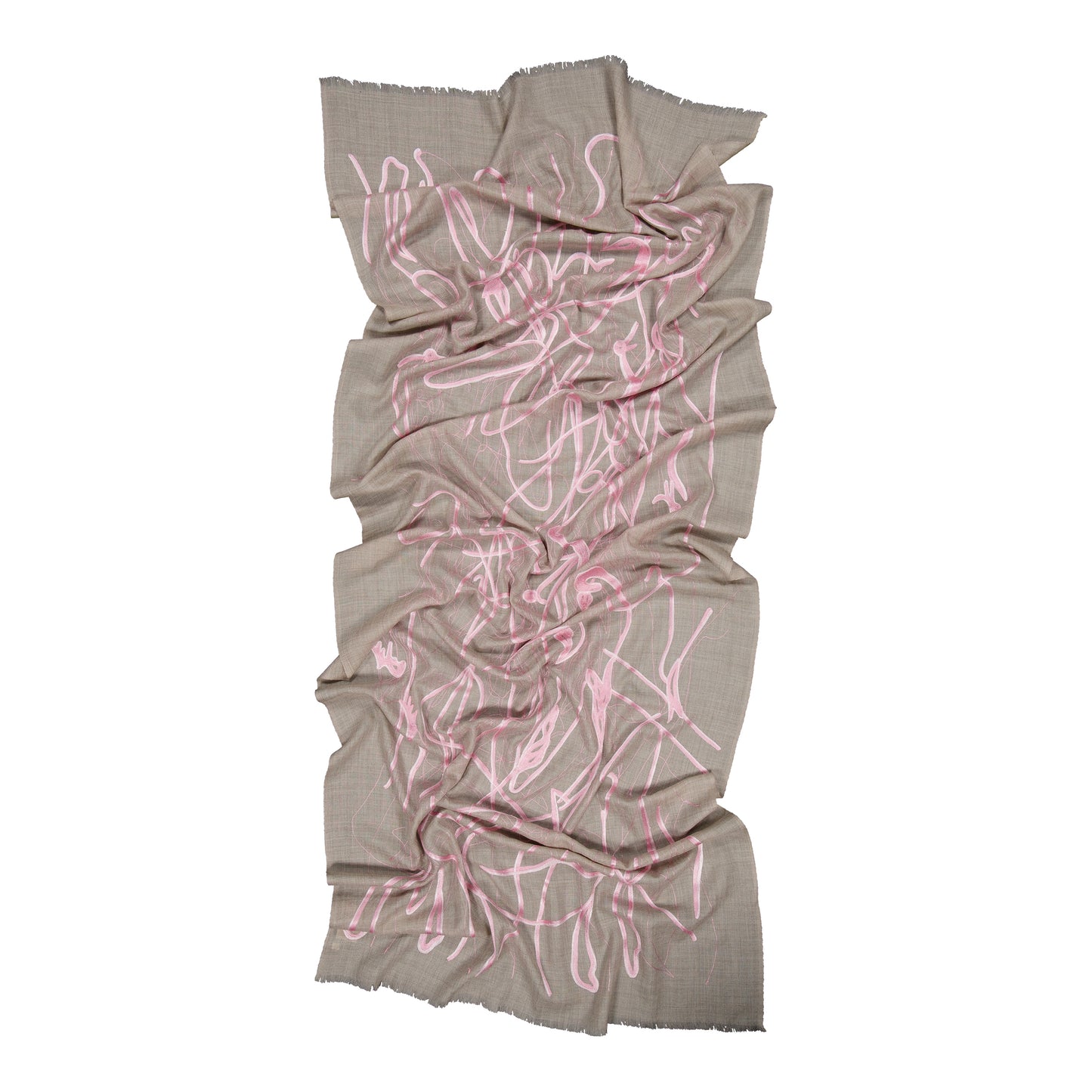 SPLASH - MERINO SCARF PINK