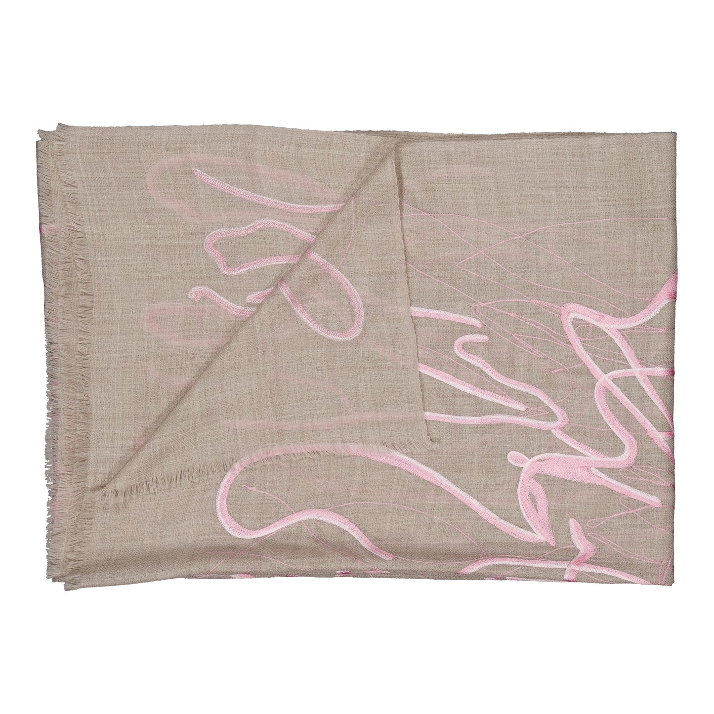 SPLASH - MERINO SCARF PINK