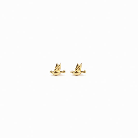 TINY DOVE Earstuds - ELISABETH SCHOTTE GOLD